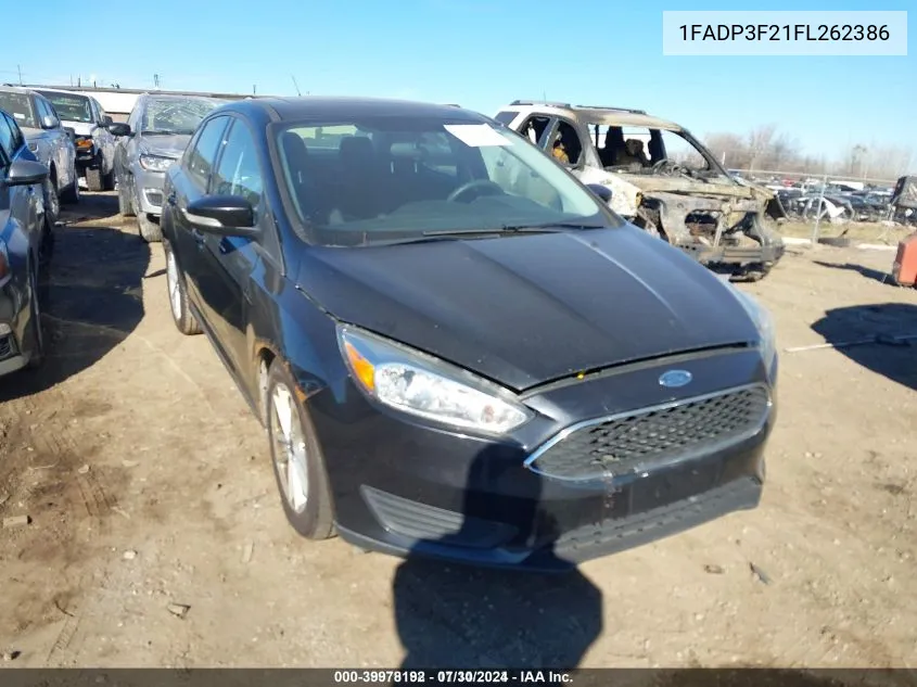 1FADP3F21FL262386 2015 Ford Focus Se