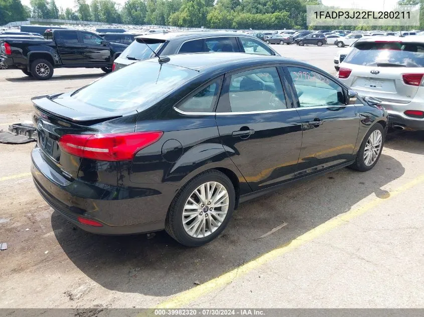 1FADP3J22FL280211 2015 Ford Focus Titanium