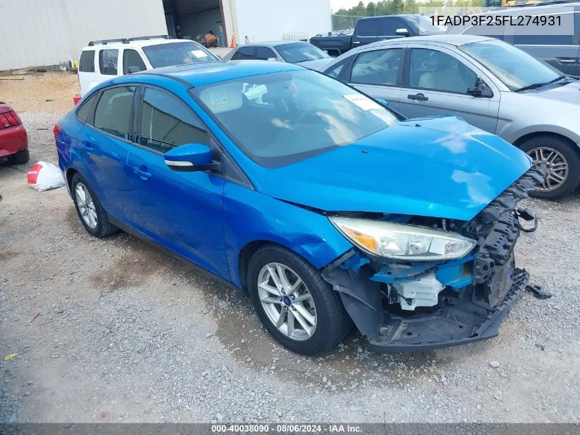 1FADP3F25FL274931 2015 Ford Focus Se