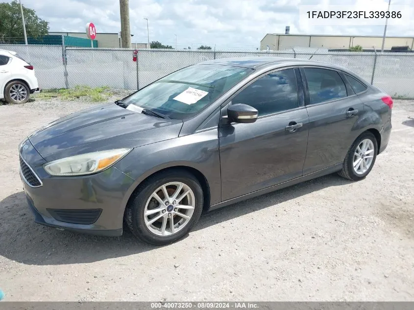 1FADP3F23FL339386 2015 Ford Focus Se