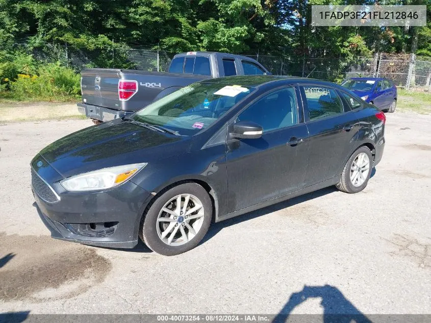 1FADP3F21FL212846 2015 Ford Focus Se