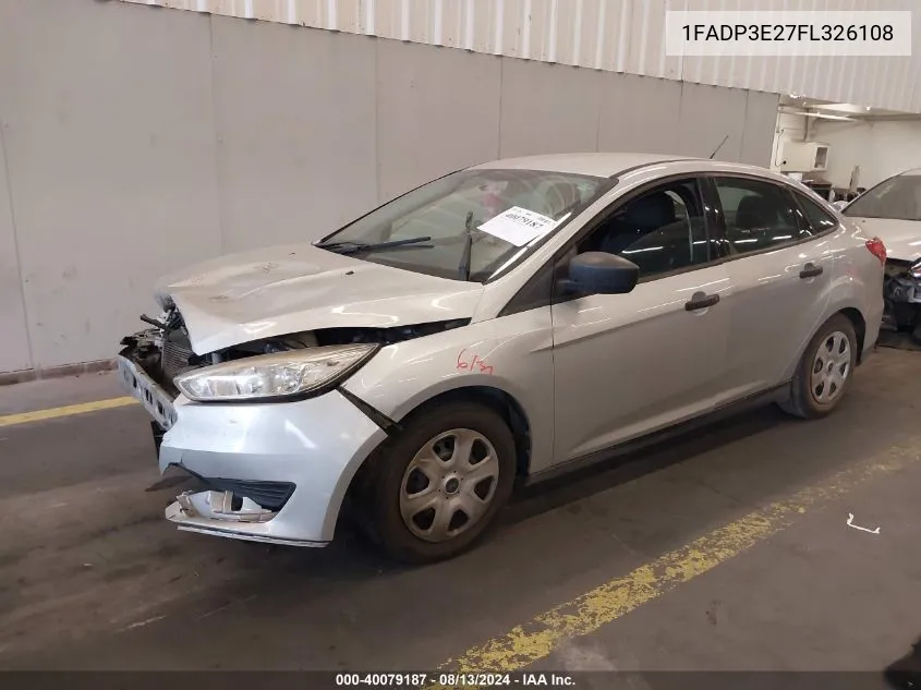 1FADP3E27FL326108 2015 Ford Focus S