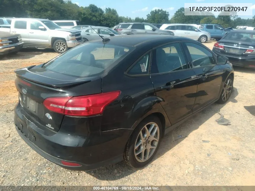 1FADP3F20FL270947 2015 Ford Focus Se