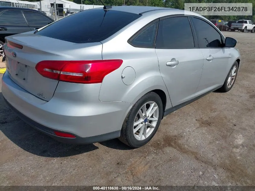 1FADP3F26FL342878 2015 Ford Focus Se