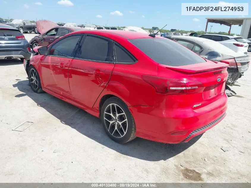 1FADP3F24FL274953 2015 Ford Focus Se