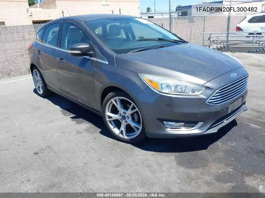 2015 Ford Focus Titanium VIN: 1FADP3N20FL300482 Lot: 40145697