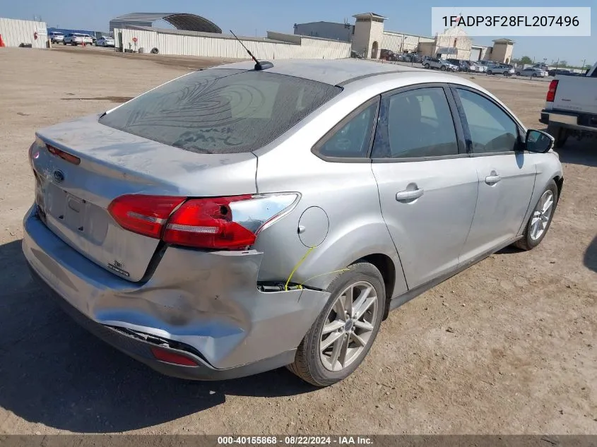 1FADP3F28FL207496 2015 Ford Focus Se