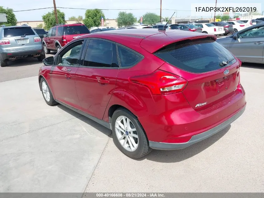 1FADP3K2XFL262019 2015 Ford Focus Se