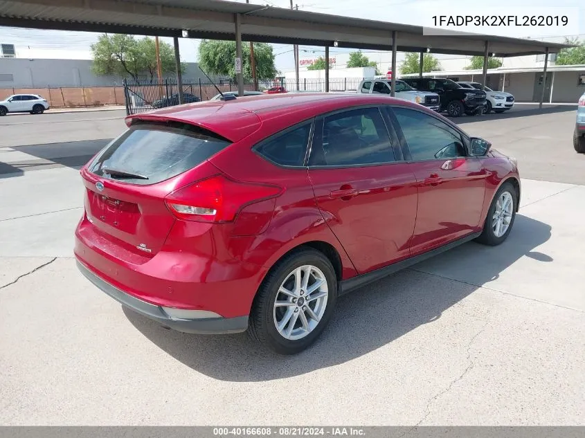 1FADP3K2XFL262019 2015 Ford Focus Se