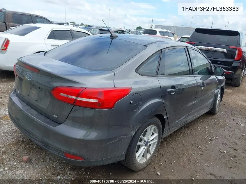 1FADP3F27FL363383 2015 Ford Focus Se