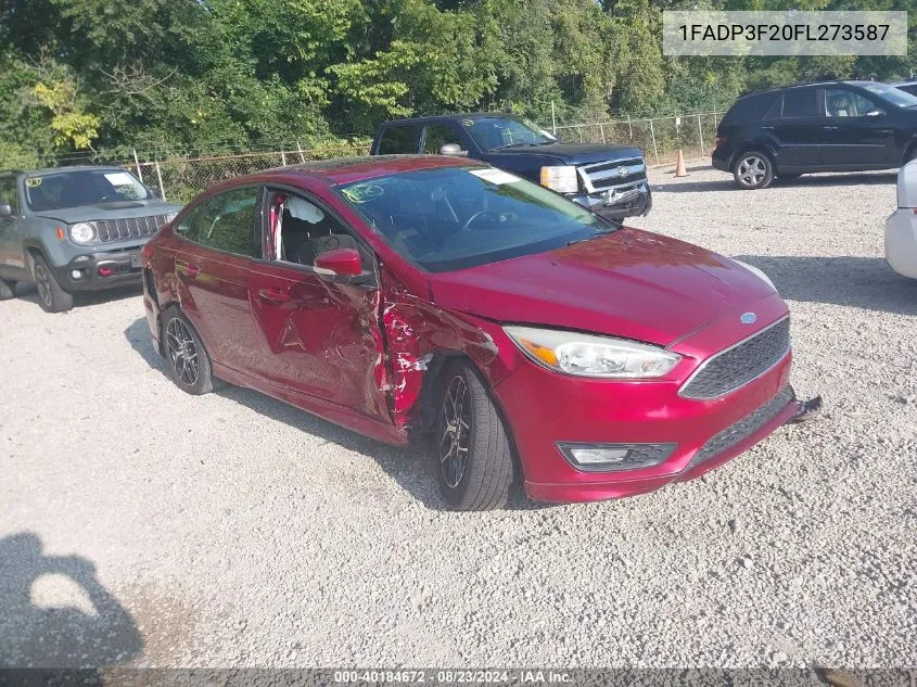 1FADP3F20FL273587 2015 Ford Focus Se