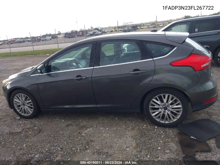 1FADP3N23FL267722 2015 Ford Focus Titanium