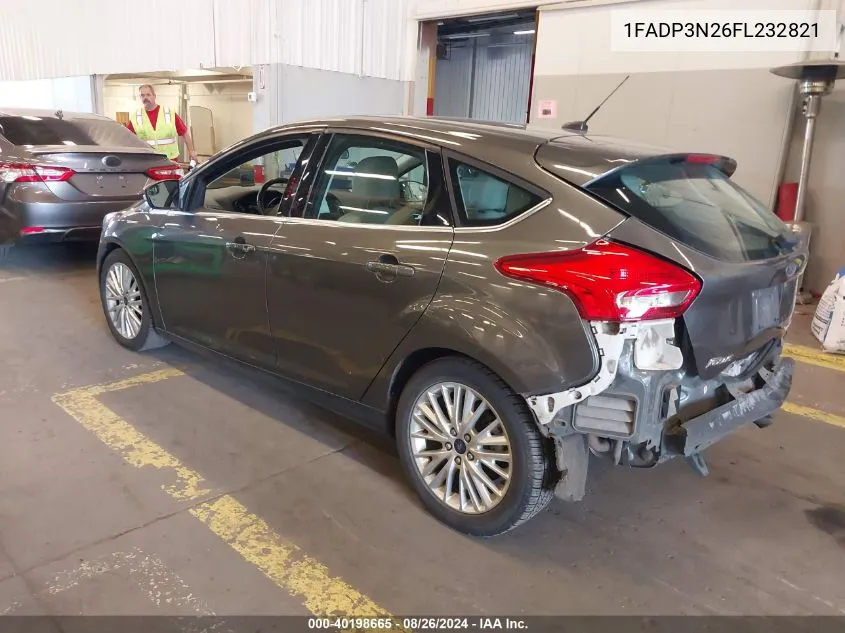 1FADP3N26FL232821 2015 Ford Focus Titanium