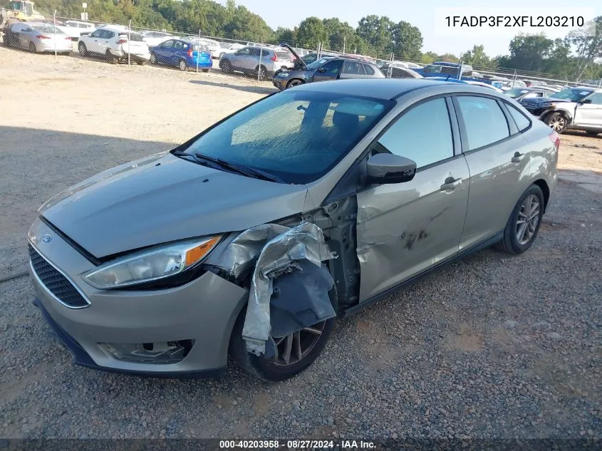 1FADP3F2XFL203210 2015 Ford Focus Se