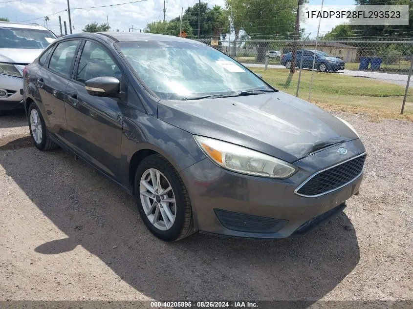 2015 Ford Focus Se VIN: 1FADP3F28FL293523 Lot: 40205895