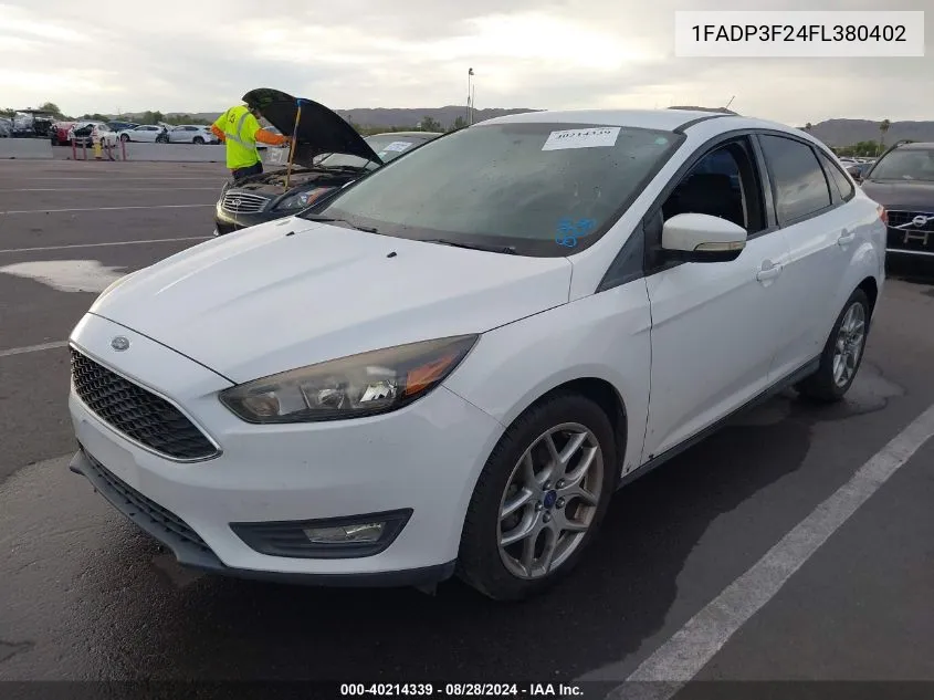 1FADP3F24FL380402 2015 Ford Focus Se