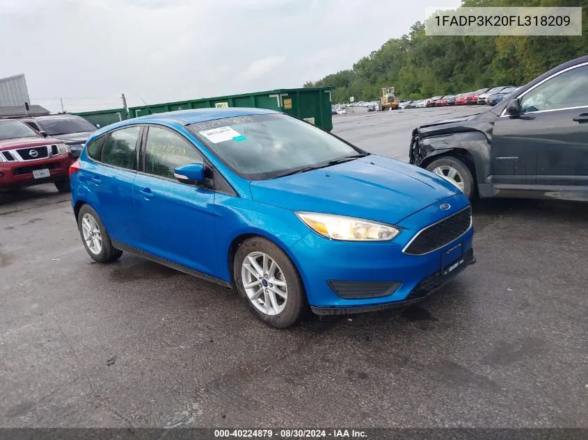 1FADP3K20FL318209 2015 Ford Focus Se