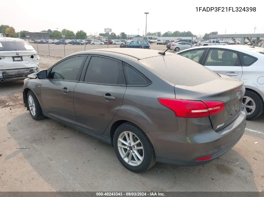 1FADP3F21FL324398 2015 Ford Focus Se