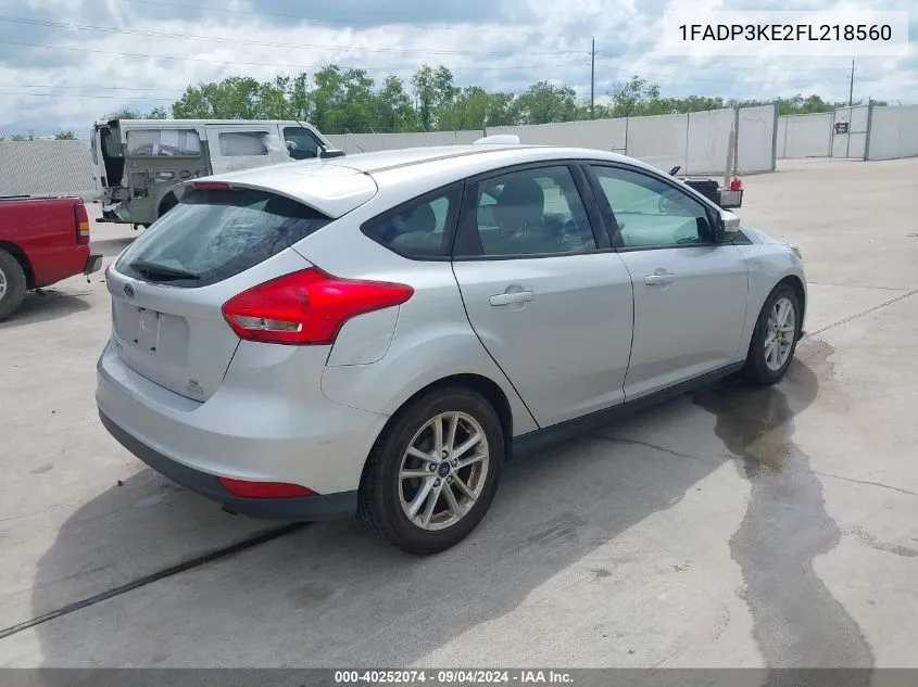 1FADP3KE2FL218560 2015 Ford Focus Se