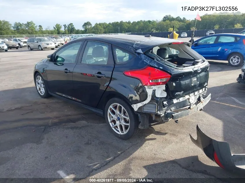 2015 Ford Focus Se VIN: 1FADP3K27FL302556 Lot: 40261977