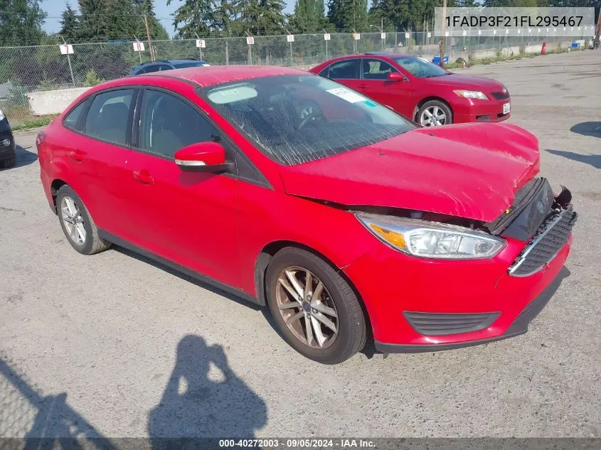 2015 Ford Focus Se VIN: 1FADP3F21FL295467 Lot: 40272003