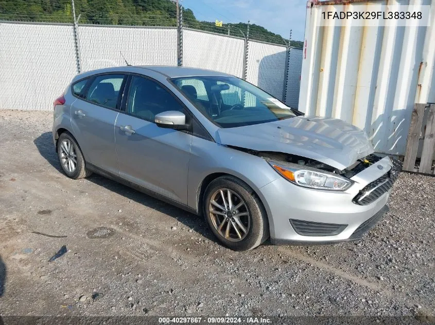 2015 Ford Focus Se VIN: 1FADP3K29FL383348 Lot: 40297867