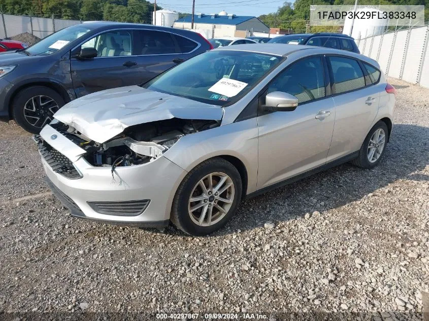 2015 Ford Focus Se VIN: 1FADP3K29FL383348 Lot: 40297867