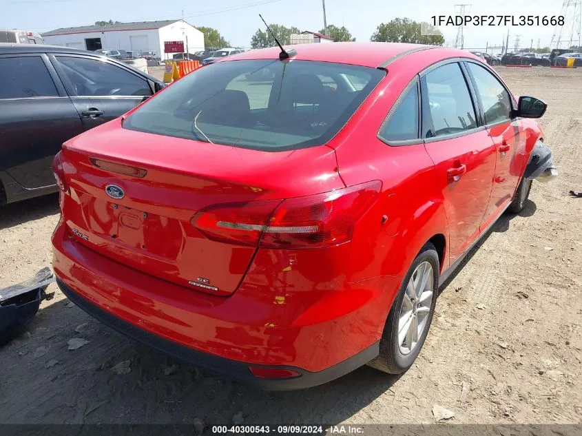 1FADP3F27FL351668 2015 Ford Focus Se