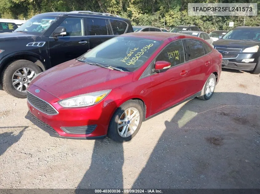 2015 Ford Focus Se VIN: 1FADP3F25FL241573 Lot: 40303036