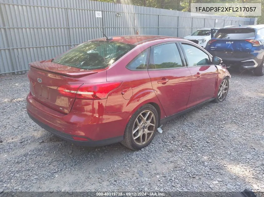 1FADP3F2XFL217057 2015 Ford Focus Se