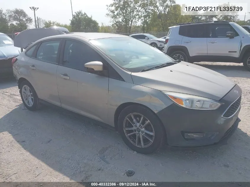 1FADP3F21FL335739 2015 Ford Focus Se