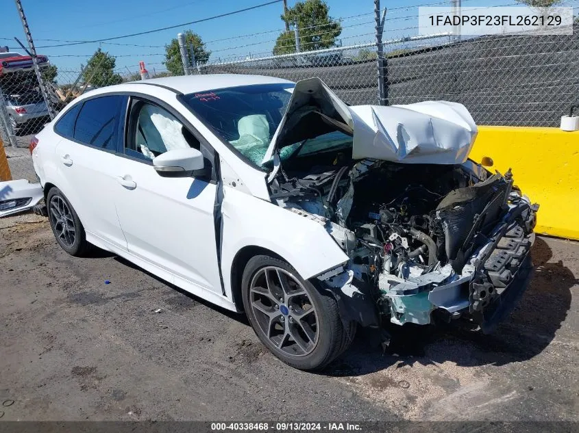 2015 Ford Focus Se VIN: 1FADP3F23FL262129 Lot: 40338468