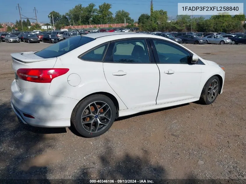 1FADP3F2XFL258840 2015 Ford Focus Se