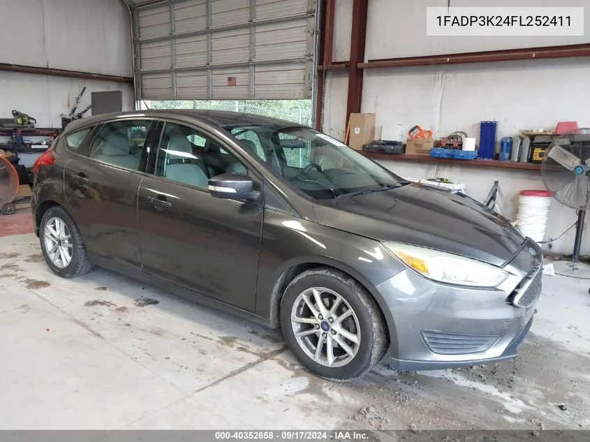 2015 Ford Focus Se VIN: 1FADP3K24FL252411 Lot: 40352858