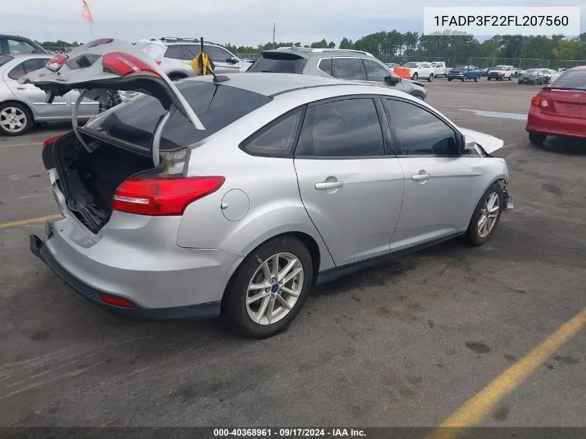 1FADP3F22FL207560 2015 Ford Focus Se