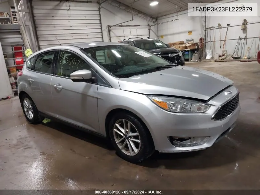 2015 Ford Focus Se VIN: 1FADP3K23FL222879 Lot: 40369120