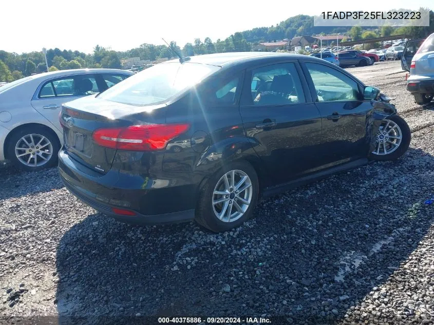 2015 Ford Focus Se VIN: 1FADP3F25FL323223 Lot: 40375886