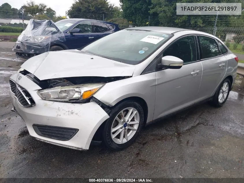 2015 Ford Focus Se VIN: 1FADP3F26FL291897 Lot: 40376836