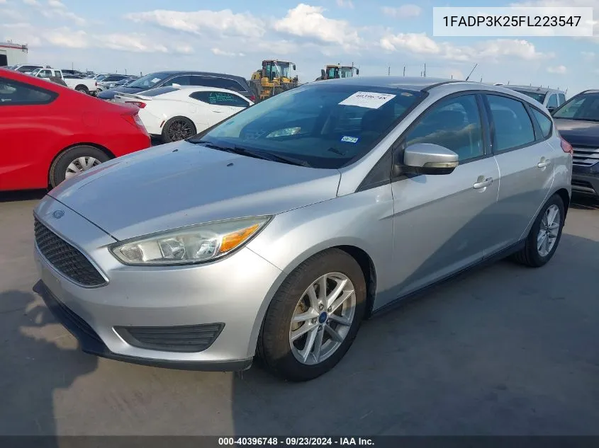 2015 Ford Focus Se VIN: 1FADP3K25FL223547 Lot: 40396748