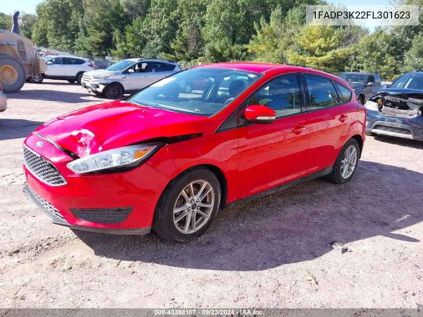 2015 Ford Focus Se VIN: 1FADP3K22FL301623 Lot: 40398107