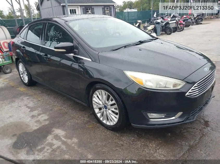 2015 Ford Focus Titanium VIN: 1FADP3J20FL213350 Lot: 40415350