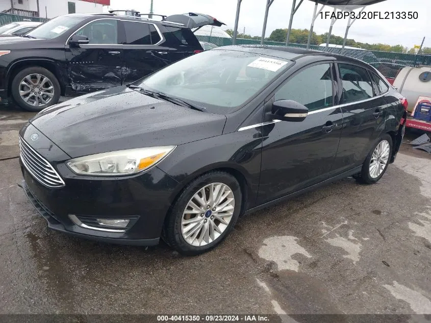 2015 Ford Focus Titanium VIN: 1FADP3J20FL213350 Lot: 40415350