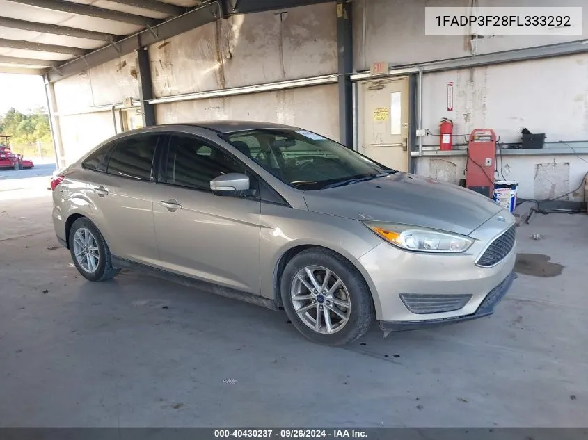 2015 Ford Focus Se VIN: 1FADP3F28FL333292 Lot: 40430237