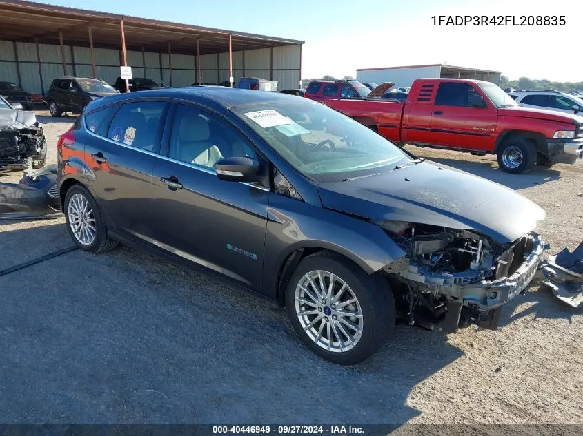 2015 Ford Focus Bev VIN: 1FADP3R42FL208835 Lot: 40446949