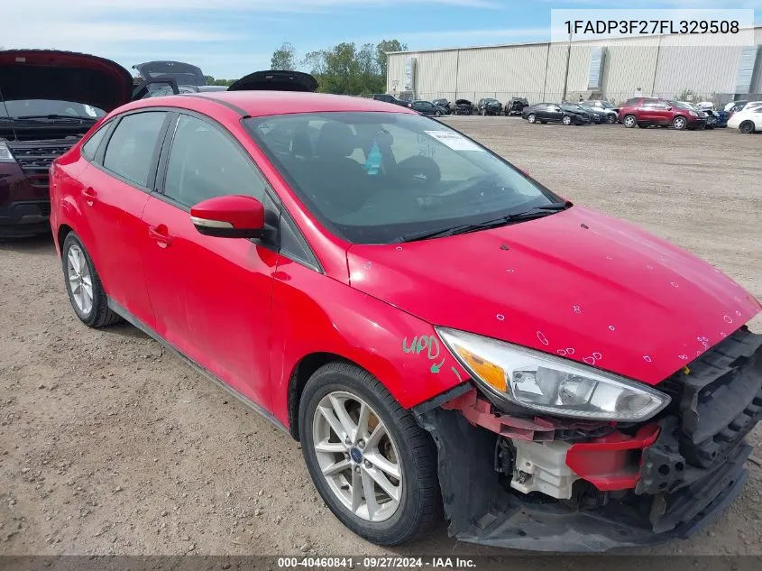 2015 Ford Focus Se VIN: 1FADP3F27FL329508 Lot: 40460841