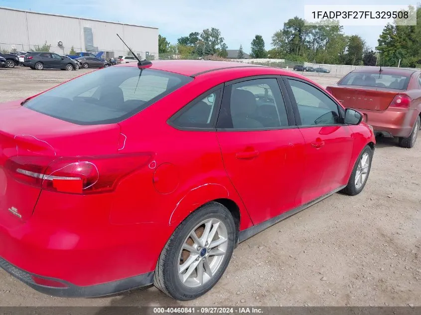 2015 Ford Focus Se VIN: 1FADP3F27FL329508 Lot: 40460841