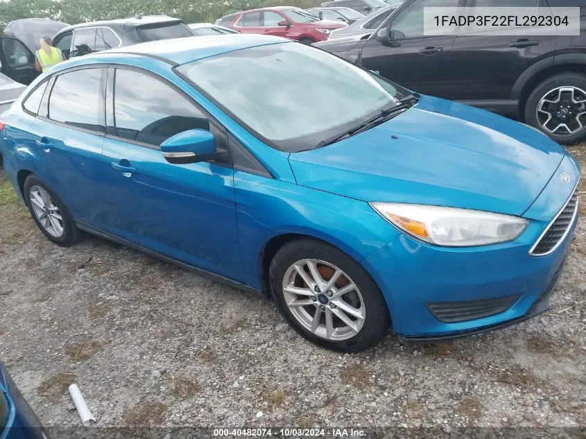 2015 Ford Focus Se VIN: 1FADP3F22FL292304 Lot: 40482074