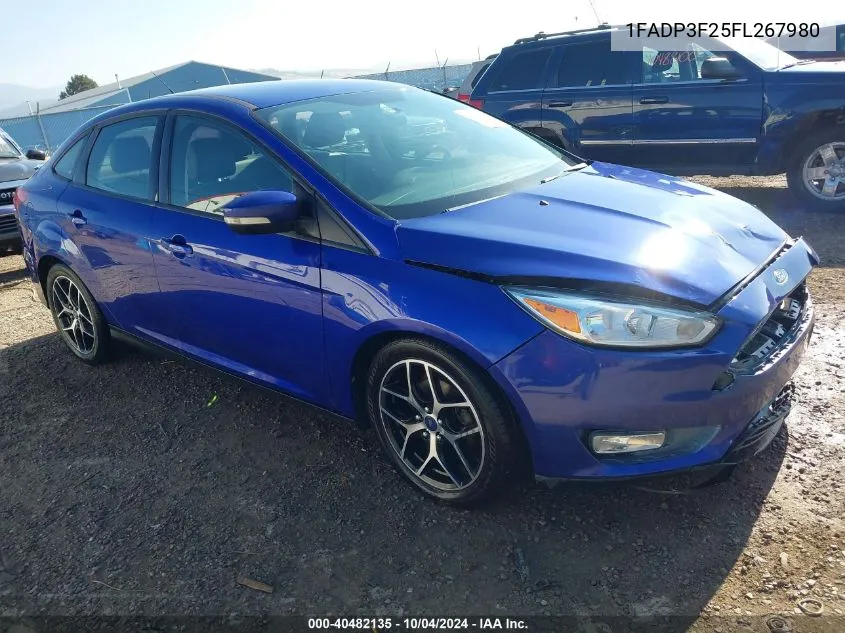 2015 Ford Focus Se VIN: 1FADP3F25FL267980 Lot: 40482135