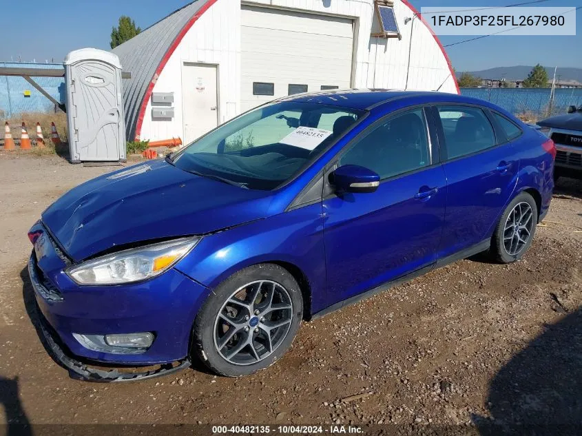 2015 Ford Focus Se VIN: 1FADP3F25FL267980 Lot: 40482135