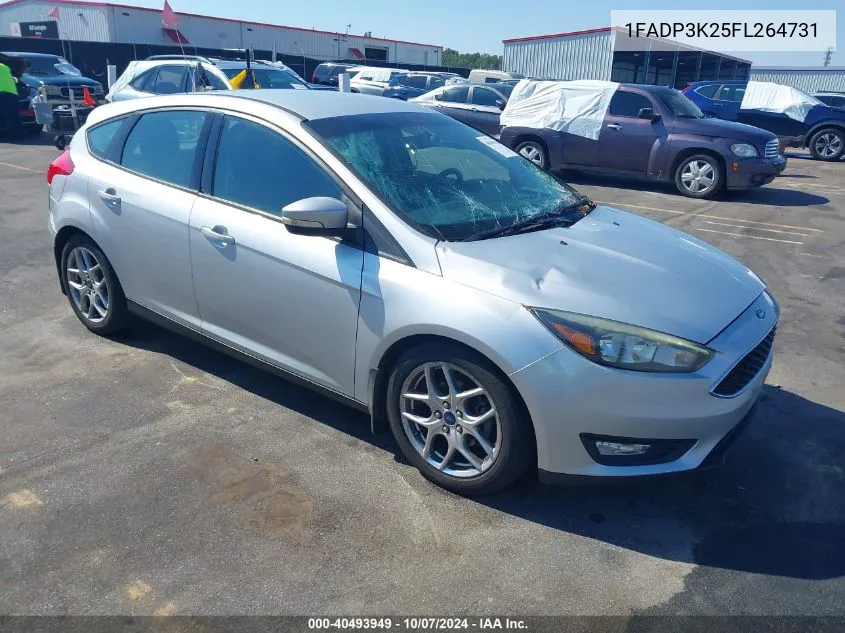 2015 Ford Focus Se VIN: 1FADP3K25FL264731 Lot: 40493949